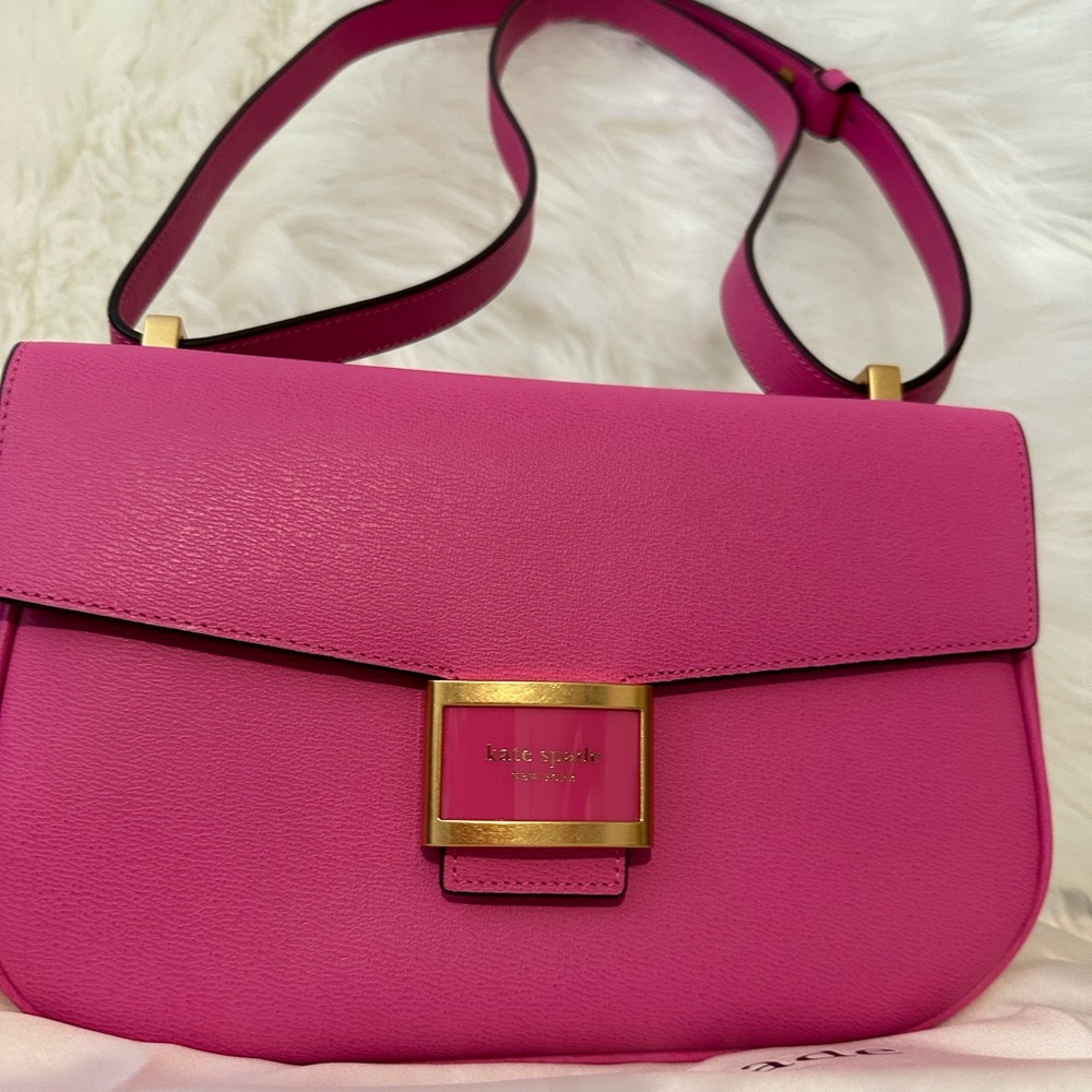 Authentic Kate Spade Katy Textured Leather Medium Convertible Shoulder Bag